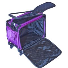 Tutto 17 Inch Sewing Machine Trolley on Wheels Purple