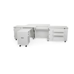 Kangaroo Aussie II Sewing Cabinet in White with Free Kiwi