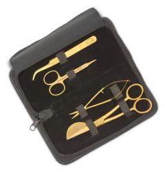 Baby Lock Gold 4 Piece Scissor Set with Embossed Black Pouch