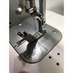 Commercial Sewing Machine Elastic Shirring Foot with Adjustable Tension 1/4 Inch