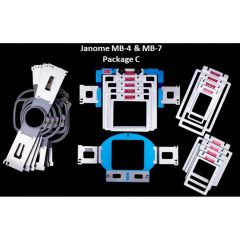 Durkee EZ Frame Hoop Package C for Janome MB4 MB7 Embroidery Machines
