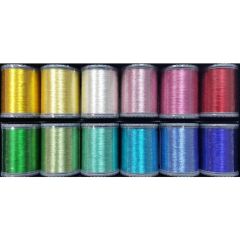 Janome 12 Spool Metallic Embroidery Thread Set