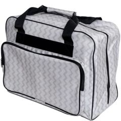 Janome Sewing Machine Tote in Wavy Gray