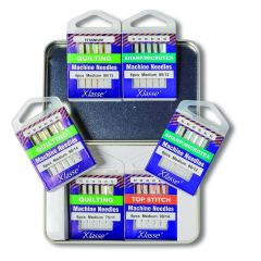 Klasse 6PC Quilting Sewing Machine Needle Variety Tin