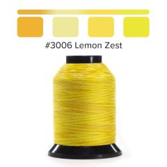 Grace Finesse Variegated Quilting Thread Lemon Zest #3006