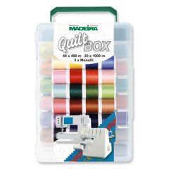 Madeira Incredible Threadable Aerofil Quilting and Serger Thread Box 63 Spool Set
