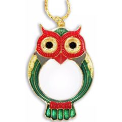 Owl Pendant Magnifier with Chain