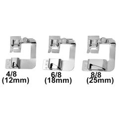 Sewing Machine 3 Piece Wide Hemmer Sewing Foot Set