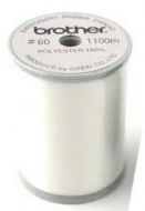 Brother Embroidery Bobbin Thread 60 Weight White SAEBT