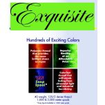 Exquisite Embroidery Thread Chart with Actual Thread