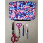 Famore Cutlery Floral Pattern Sewing Scissor and Tool Kit