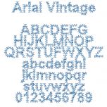 Dime Designs in Machine Embroidery Font Collection 5 Vintage Fonts